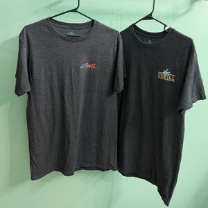 O'Neill Men's Dark Gray T-Shirt Duo